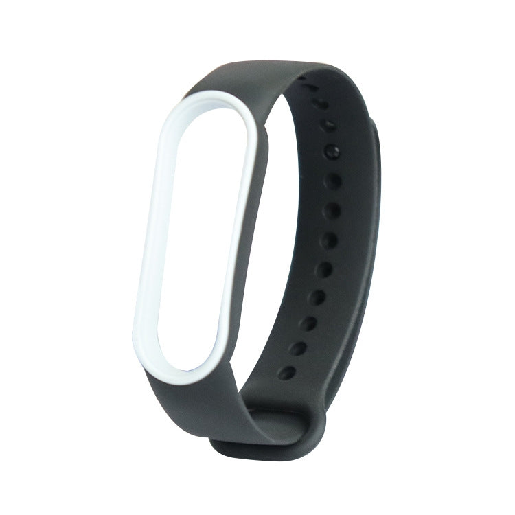 For Xiaomi Mi Band 5 Two-color TPE Replacement Strap Watchband